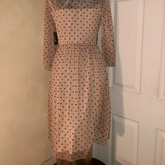 Ladies Vintage inspired Swiss dot tulle dress  size small - Picture 6 of 8